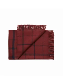 Warp & Weft Plaid, raw white/lilac fra Silkeborg Uldspinderi