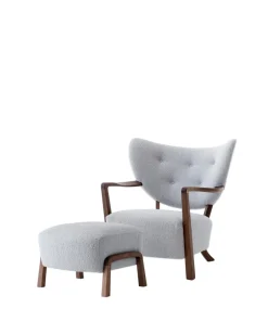 Wulff lænestol inkl. skammel - Karandash 005 lounge sæt fra &Tradition