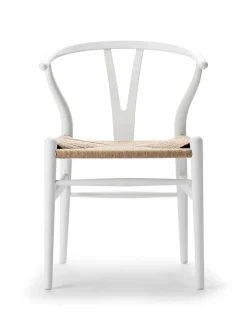 Y-stol CH24 Soft Natural White af Hans J. Wegner